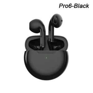 PRO 6 TWS Earbuds Headphone Wireless Bluetooth